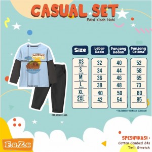 PO CASUAL SET EDISI KISAH NABI BY FAZA