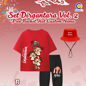PO SET DIRGANTARA FREE BUCKET HAT CUSTOME NAME VOL 2 BY CIRCLE.IN