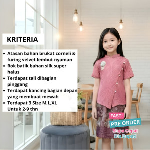 FAST PO KIRANI SET KEBAYA PENDEK ANAK