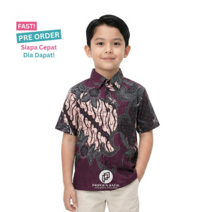 FAST PO AZKA KEMEJA BATIK PENDEK ANAK 