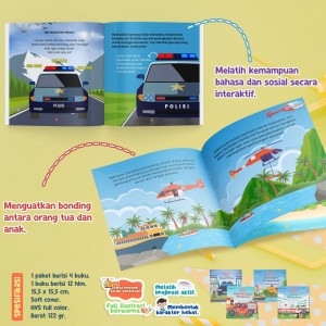 PO PAKET 4 BUKU ENSIKLOPEDIA SI KECIL SERI KENDARAAN DARURAT