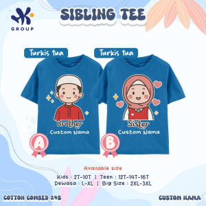 PO SIBLING TEE (PENDEK) BY HK GRUP