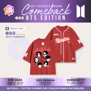 PO SET OVERSIZE JOGGER COMBACK BTS EDITION BY STARMOON