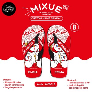 PO CUSTOM SANDAL KARAKTER MIXUE