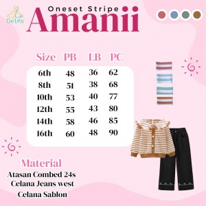 PO ONESET STRIPED AMMANI BY DE LIFA