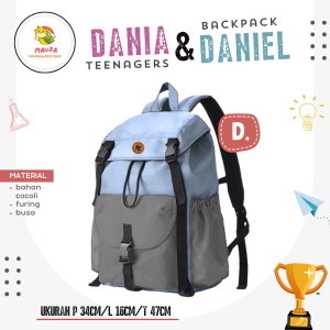 PO BACKPACK TEENAGER DANIA & DANIEL BY MAUZA