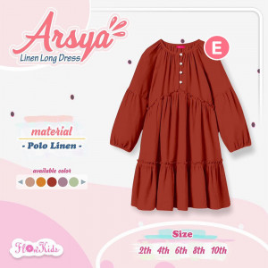 ARSYA LINEN LONG DRESS BY FLOW KIDS