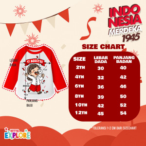 PO T-SHIRT INDONESIA MERDEKA BY VITTO EXPLORE