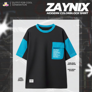 PO ZAYNIX MODERN COLORBLOCK TSHIRT BY UPRIGHT