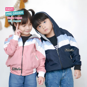 FAST PO TRI TONE JAKET BOMBER KOMBINASI WARNA