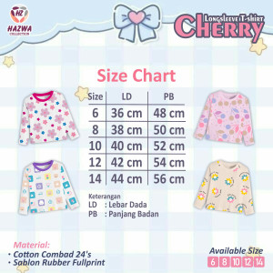 PO T-SHIRT CUTE CHERRY BY HAZWA