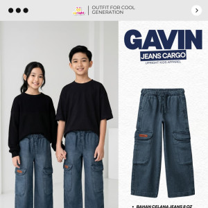 PO GAVIN JEANS CARGO BY UPRIGHT
