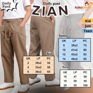 PO DAILY PANTS ZIAN BY KAKADEDE 