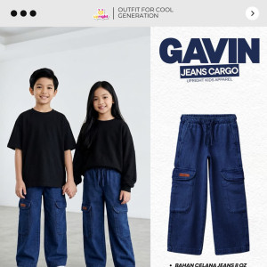 PO GAVIN JEANS CARGO BY UPRIGHT