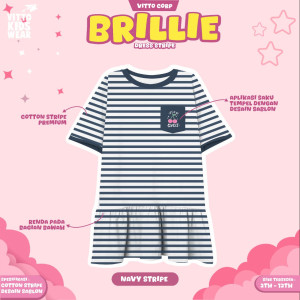 PO BRILLIE DRESS STRIPE BY VITTO KIDSWEAR