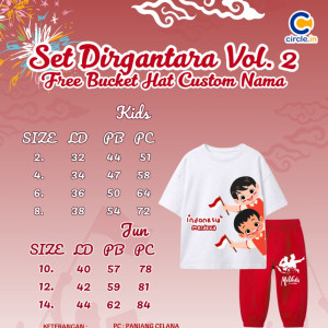 PO SET DIRGANTARA FREE BUCKET HAT CUSTOME NAME VOL 2 BY CIRCLE.IN