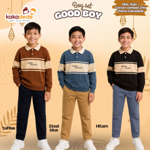 PO BOY SET GOOD BOY (KIDS) BY KAKADEDE