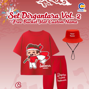 PO SET DIRGANTARA FREE BUCKET HAT CUSTOME NAME VOL 2 BY CIRCLE.IN
