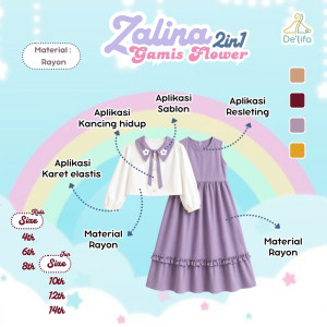 PO ZALINA 2IN1 GAMIS BY DELIFA