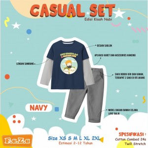 PO CASUAL SET EDISI KISAH NABI BY FAZA