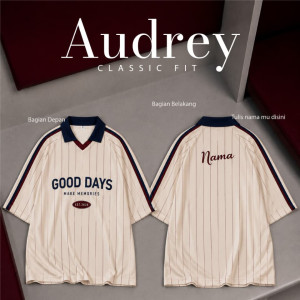PO TSHIRT JERSEY AUDREY SPORTY CUSTOM NAMA BY MASTER KIDDOS