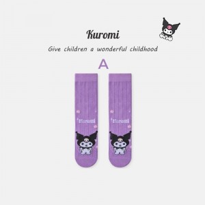 FAST PO MARU COTTON CALF SOCKS - KUROMI SERIES