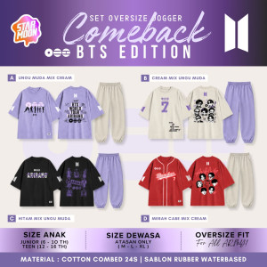 PO SET OVERSIZE JOGGER COMBACK BTS EDITION BY STARMOON