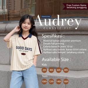 PO ONESET JERSEY AUDREY SPORTY CUSTOM NAMA BY MASTER KIDDOS