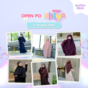 PO ONLY ABAYA ALISYA BY SYAFIQA