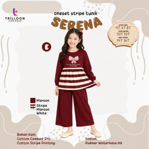 PO ONESET STRIPE TUNIK SERENA BY TRILOON