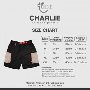 PO CHARLIE CHINOS CARGO PANTS BY TUFLA