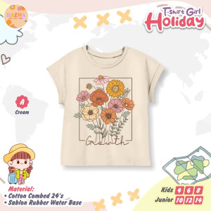 PO TSHIRT GIRL HOLIDAY BY HAZWA