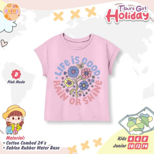 PO TSHIRT GIRL HOLIDAY BY HAZWA