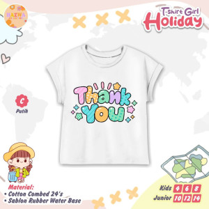 PO TSHIRT GIRL HOLIDAY BY HAZWA