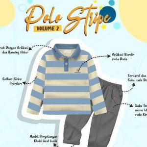 PO POLO STRIPE VOL 2 BY LITTLE KING & QUEEN