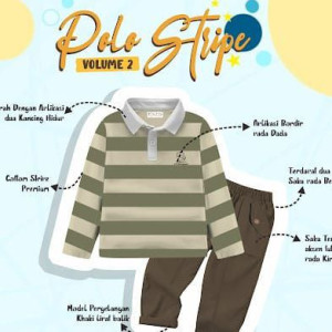 PO POLO STRIPE VOL 2 BY LITTLE KING & QUEEN
