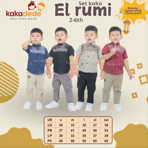 READY STOK SET KOKO EL RUMI BY KAKADEDE