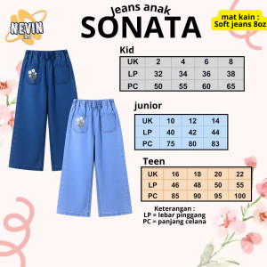 PO SONATA KULOT JEANS (JUN DAN TEEN)  BY NEVIN