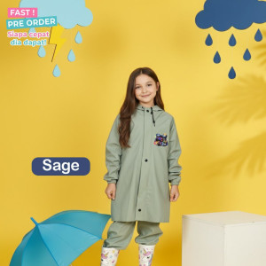 FAST PO RUN KIDS RAIN COAT