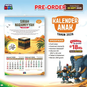 PO KALENDER ANAK SIRAH NABAWIYYAH TAHUN 2026 M atau 1447 sd 1448 H