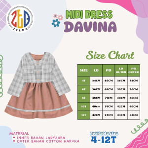 PO MIDI DRESS DAVINA BY ZELDA