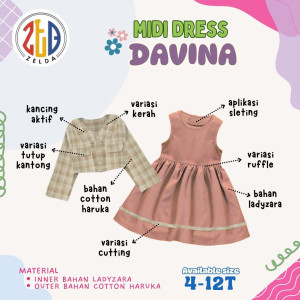 PO MIDI DRESS DAVINA BY ZELDA