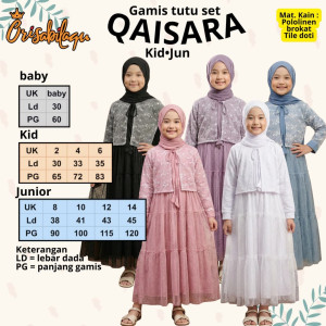 PO GAMIS TUTU SET QAISARA BY ORISABILAQU