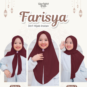 PO FARISYA 3IN1 HIJAB INSTAN BY UPRIGHT POP