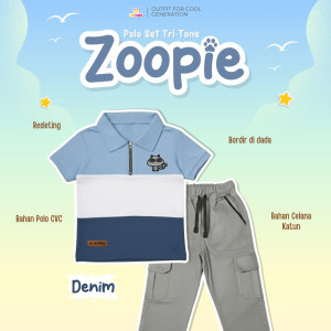 PO POLO SET TRI-TONE ZOOPIE BATCH 2 BY UPRIGHT