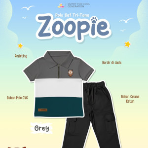 PO POLO SET TRI-TONE ZOOPIE BATCH 2 BY UPRIGHT