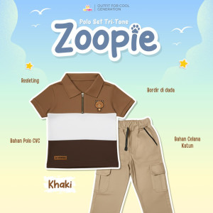PO POLO SET TRI-TONE ZOOPIE BATCH 2 BY UPRIGHT