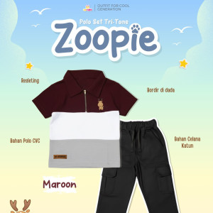 PO POLO SET TRI-TONE ZOOPIE BATCH 2 BY UPRIGHT