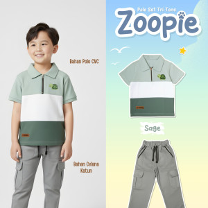 PO POLO SET TRI-TONE ZOOPIE BATCH 2 BY UPRIGHT