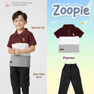 PO POLO SET TRI-TONE ZOOPIE BATCH 2 BY UPRIGHT